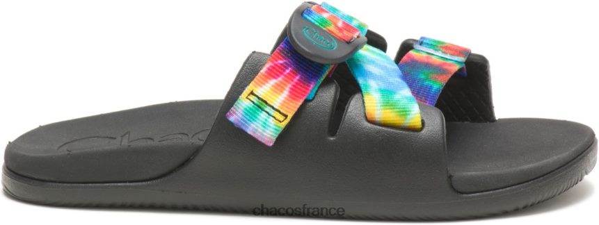 Chaco 4200P8213 enfants chacos de sandale ecotread z/1 tie dye foncé pour grand enfant teinture de cravate foncée