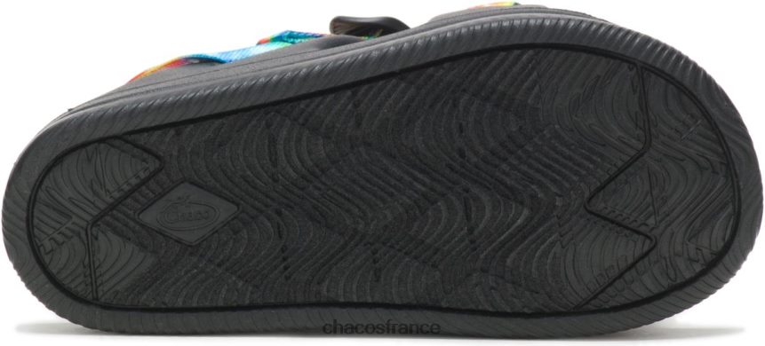 Chaco 4200P8214 enfants tongs chacos tie-dye foncées pour grands enfants teinture de cravate foncée