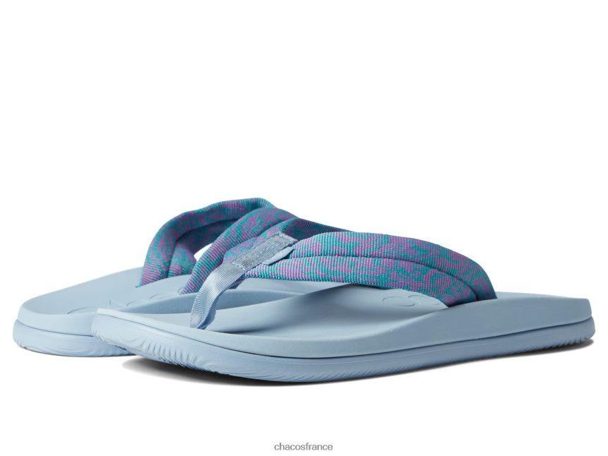 Chaco 4200P8349 femmes chillos flip sandale chacos tube brise sarcelle pour femmes tube brise sarcelle