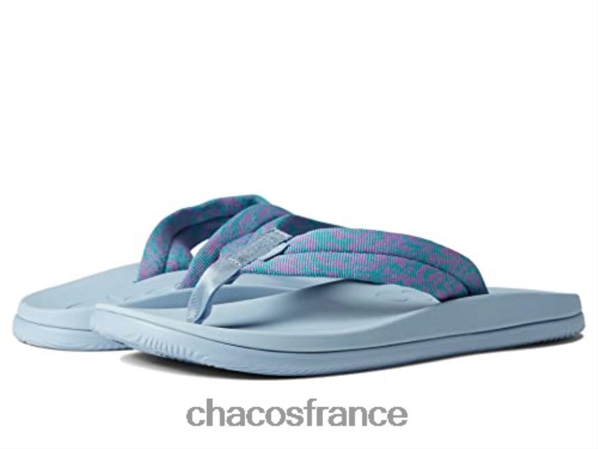 Chaco 4200P8349 femmes chillos flip sandale chacos tube brise sarcelle pour femmes tube brise sarcelle