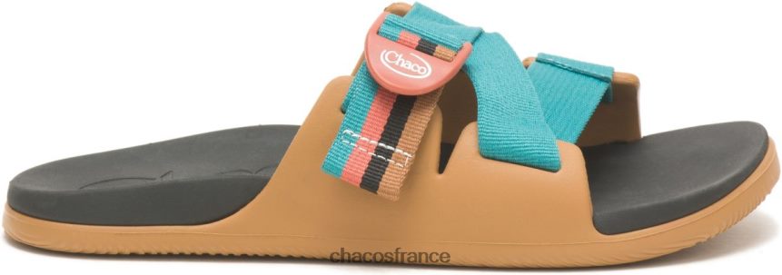 Chaco 4200P826 femmes chillos slide rétro chacos marron camel pour femme marron chameau rétro