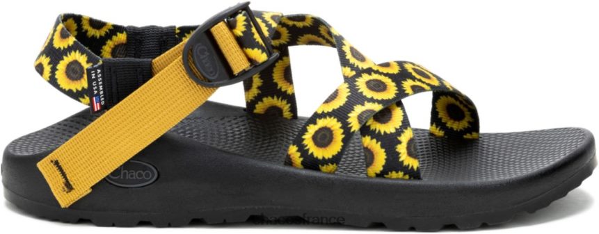 Chaco 4200P835 femmes chacos tournesol noir collection z/1 classic récolte pour femmes tournesol noir