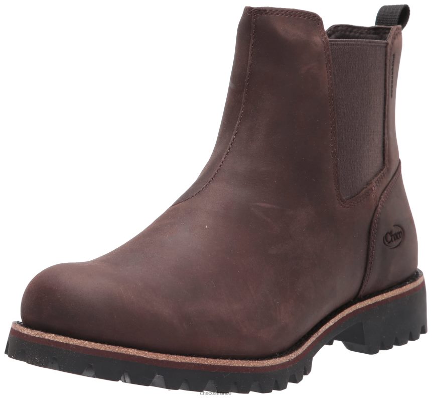 Chaco 4200P8373 Hommes Botte imperméable Fields Chelsea Chacos marron foncé pour hommes marron foncé