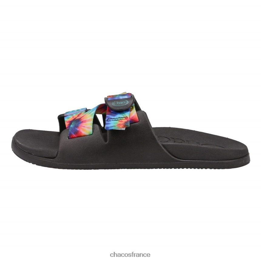 Chaco 4200P8392 Hommes chacos dark tie dye chillos slide sandale pour hommes