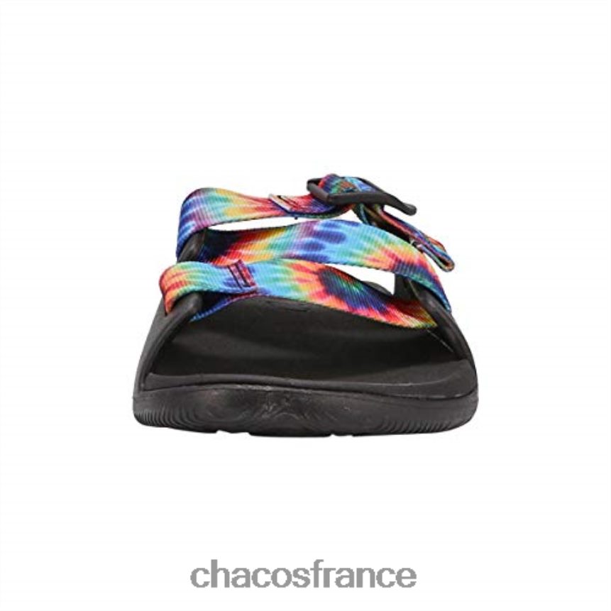Chaco 4200P8392 Hommes chacos dark tie dye chillos slide sandale pour hommes
