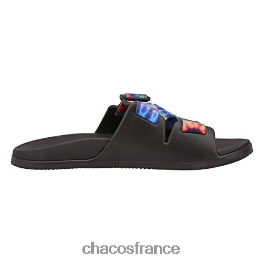 Chaco 4200P8392 Hommes chacos dark tie dye chillos slide sandale pour hommes