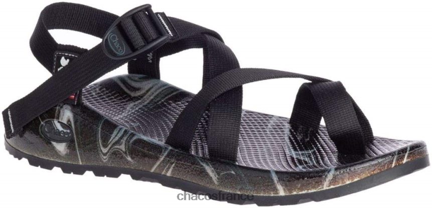 Chaco 4200P8459 Hommes ascend black print chacos z2 cloud pour hommes