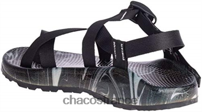 Chaco 4200P8459 Hommes ascend black print chacos z2 cloud pour hommes