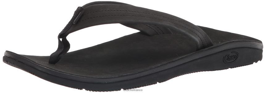 Chaco 4200P8399 Hommes tongs classiques en cuir pour hommes chacos noires