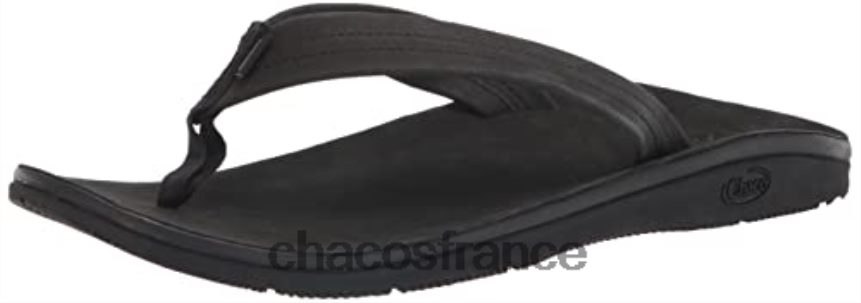 Chaco 4200P8399 Hommes tongs classiques en cuir pour hommes chacos noires