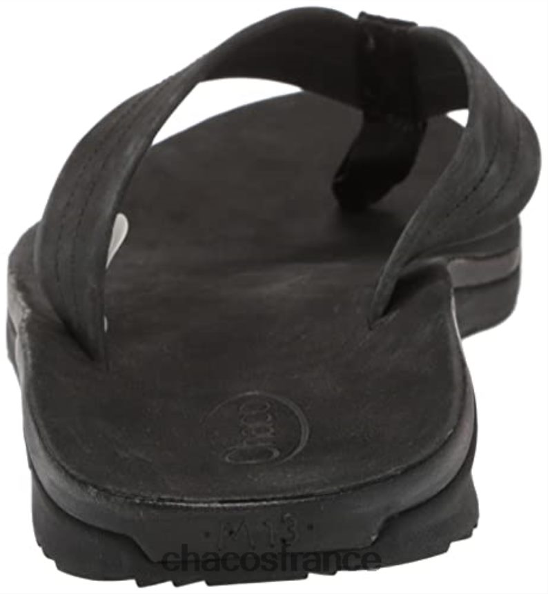 Chaco 4200P8399 Hommes tongs classiques en cuir pour hommes chacos noires
